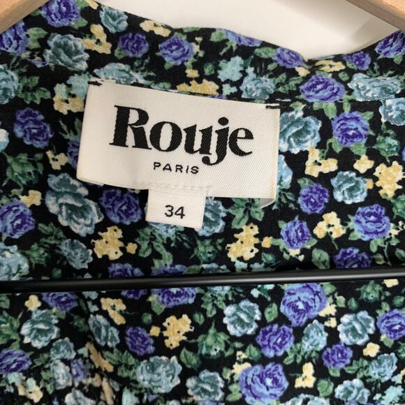 Rouje Blue Floral Midi Dress - Picture 13 of 16
